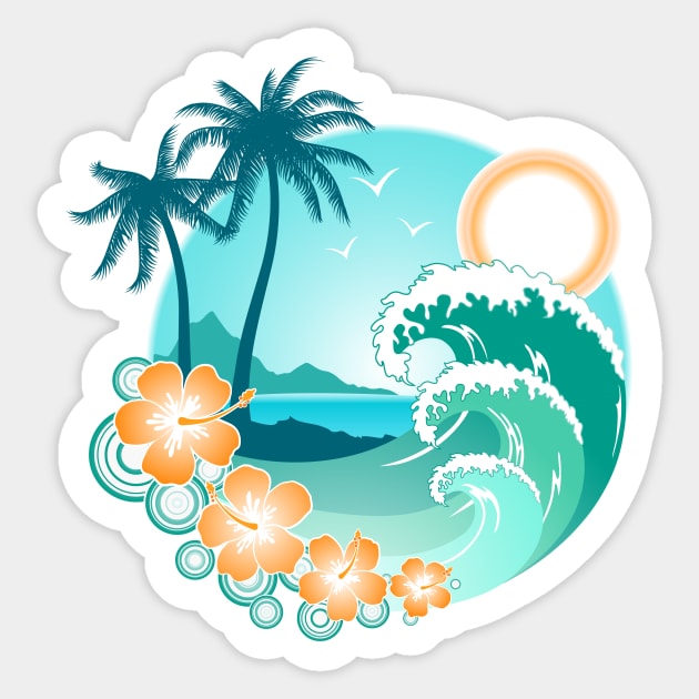 Hawaiian Island Sticker by Makanahele